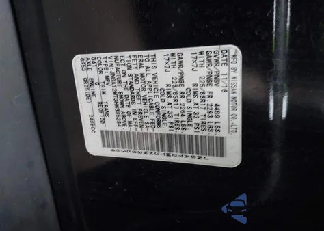 2017 Nissan Rogue S from USA, damaged, VIN JN8AT2MT3HW385384